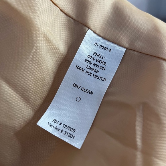 Chadwicks Coat Raglan Camel Beige Golden Removable Hood Button Snaps Size 8P EUC - Picture 6 of 7